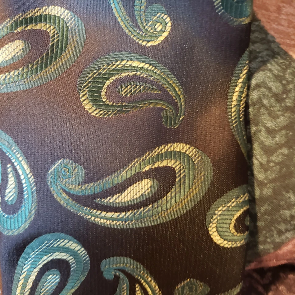 Corbata Milani Collezioni para hombre 100 % microfibra hecha a mano Foto 3 de 4