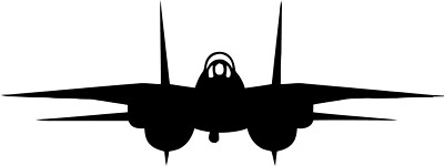F-14 Tomcat Fighter Airforce Plane TopGun Sticker Die Cut VINYL