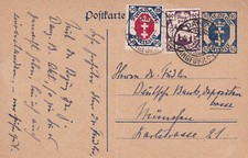 Danzig P 15 - von Danzig Langfuhr 1921 nach München bedarfsgelaufen