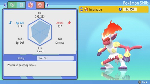 Shiny Infernape 6IVs Pokemon BDSP - Picture 3 of 4