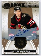 22/23 2022 UD THE CUP JAKE SANDERSON SA ROOKIE CLASS OF 2023 GOLD FOIL AUTO /50