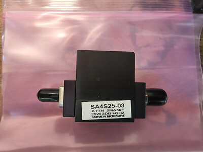 Fairview Microwave SA4S25-03  25W 3dB High Power SMA Attenuator NEW!