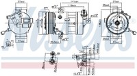890667 Nissens Kompressor, Klimaanlage FüR Fiat,Lancia