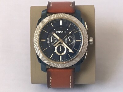 FOSSIL Machine Chronograph Blue Dial Men
