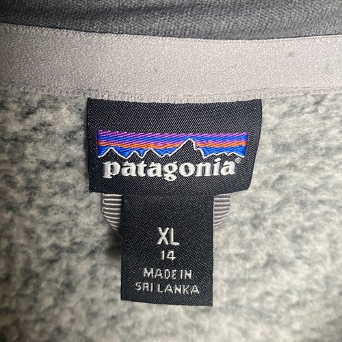 Patagonia Sweater Boys Extra Large Grey Quarter Zip Napolean Pocket Gorpcore Kid - Picture 10 of 14