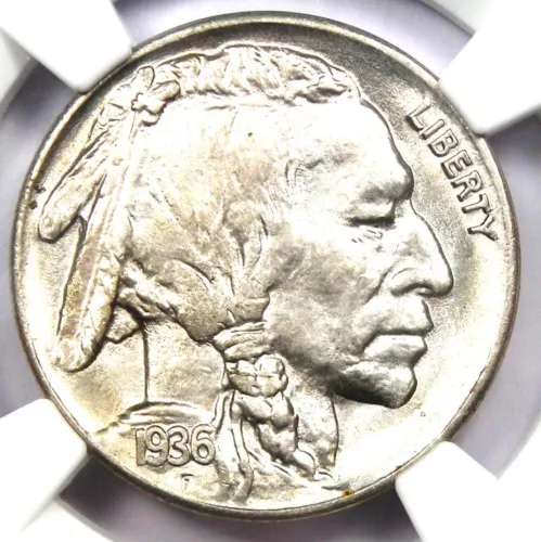 1936-S Buffalo Nickel 5C Coin - Certified NGC MS67+ Plus Grade - $3,250 Value!