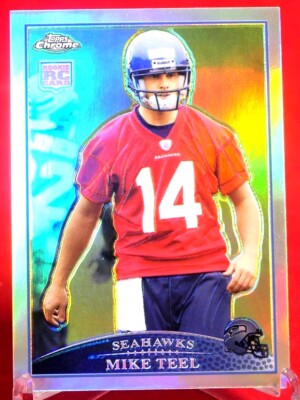 Teel Rookie Card Mike Teel Rookie Topps Chrome Refractor Topps 2009 Football Card #TC189 ...