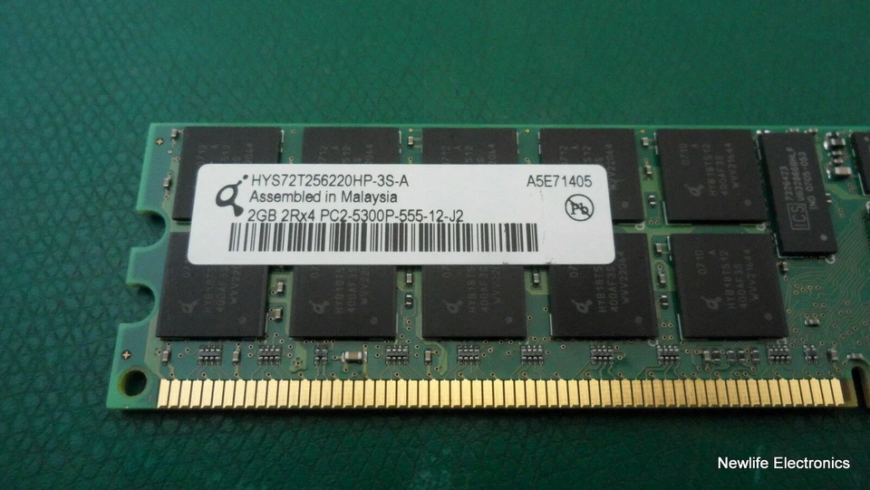 Qimonda HYS72T256220HP-3S-A 2 Go PC-5300 DDR2 SDRAM Mémoire Serveur - Photo 2/3