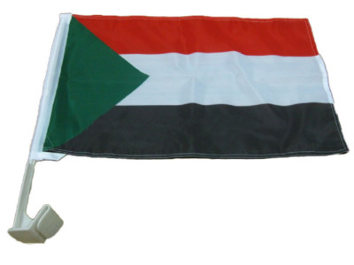 (2 Pack) Sudan Country Car Window Vehicle 12x18 12''x18'' Flag