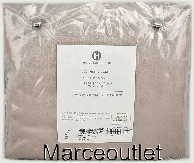 Hotel Collection 525 Thread Count Egyptian Cotton QUEEN Sheet Set Tan - Image 2 of 4