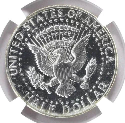1966 NGC MS67 Star Struck Thru Hair On Reverse Error Kennedy SMS Half Dollar