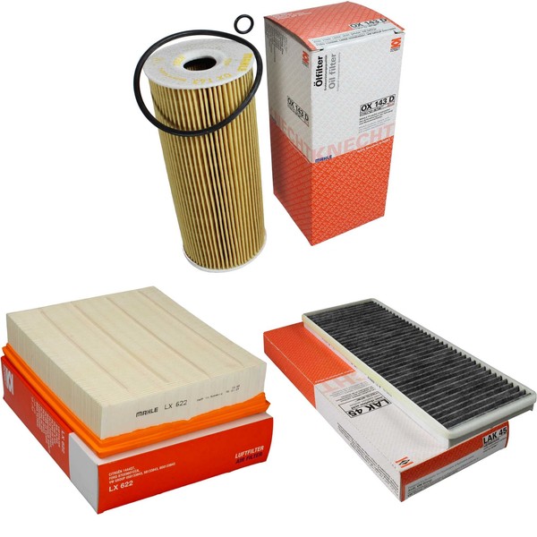 Mahle / Knecht Innenraumfilter LAK 45 Luftfilter LX 622 ÖLfilter OX 143D-image