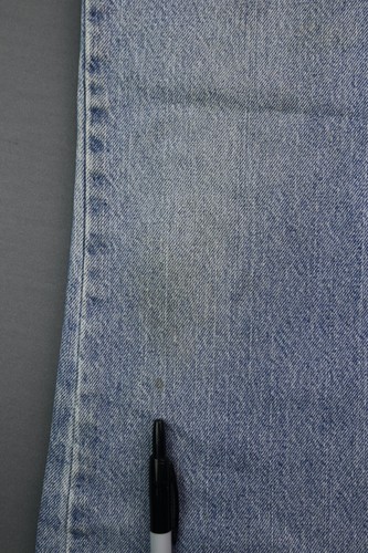 Vintage 1980's Lee Jeans Straight Leg Light Wash USA Made Sz 40x30 (Msr 39x29) - Picture 5 of 10