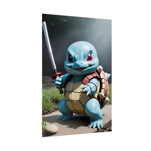 🐢 Ninja Samurai Kreaturen Poster - Gamer Wandbild - Retro Mashup Raumdeko - Bild 24 von 25