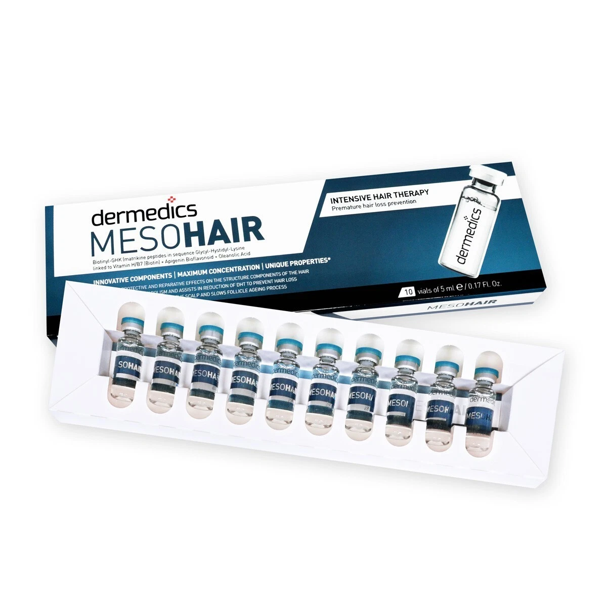 Scalp / hair loss treatment ampoules serum for Derma roller 10 x 5ml