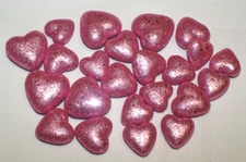 23 Valentine Glitter Hearts Pink Scatter Foam Filler Table Dec Wedding Craft DIY