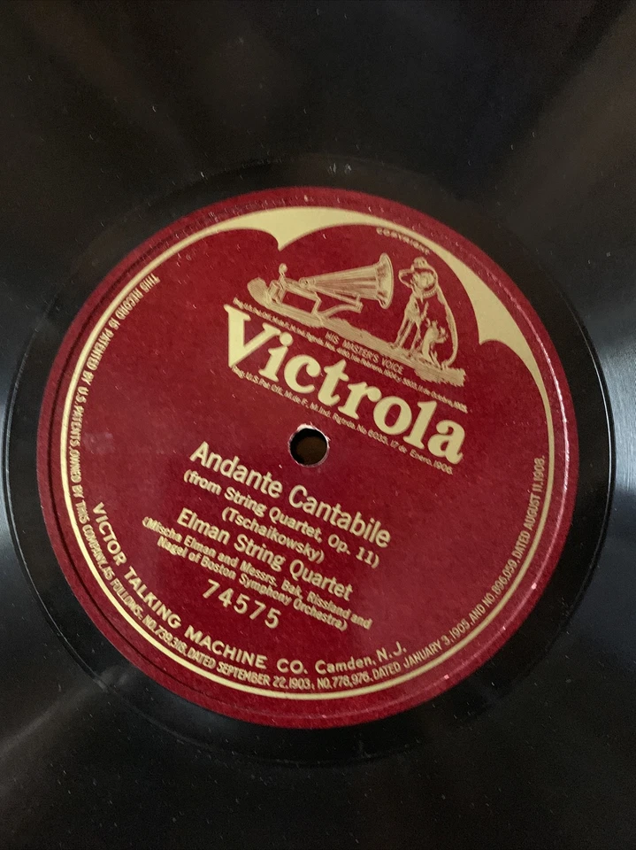 Elman String Quartet  Andante Cantabile 74575 Victrola - Image 3 of 4