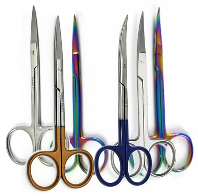 Cuticle Nail Curved Straight Scissors Arrow Point Extra Super Sharp Professional