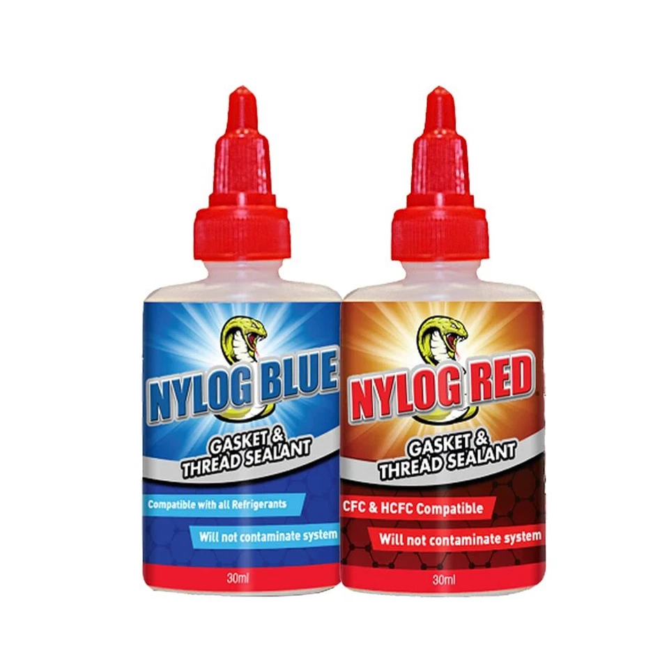 Refrigeration Technologies Nylog Blue + Red Gasket Thread Sealant RT201B RT200R