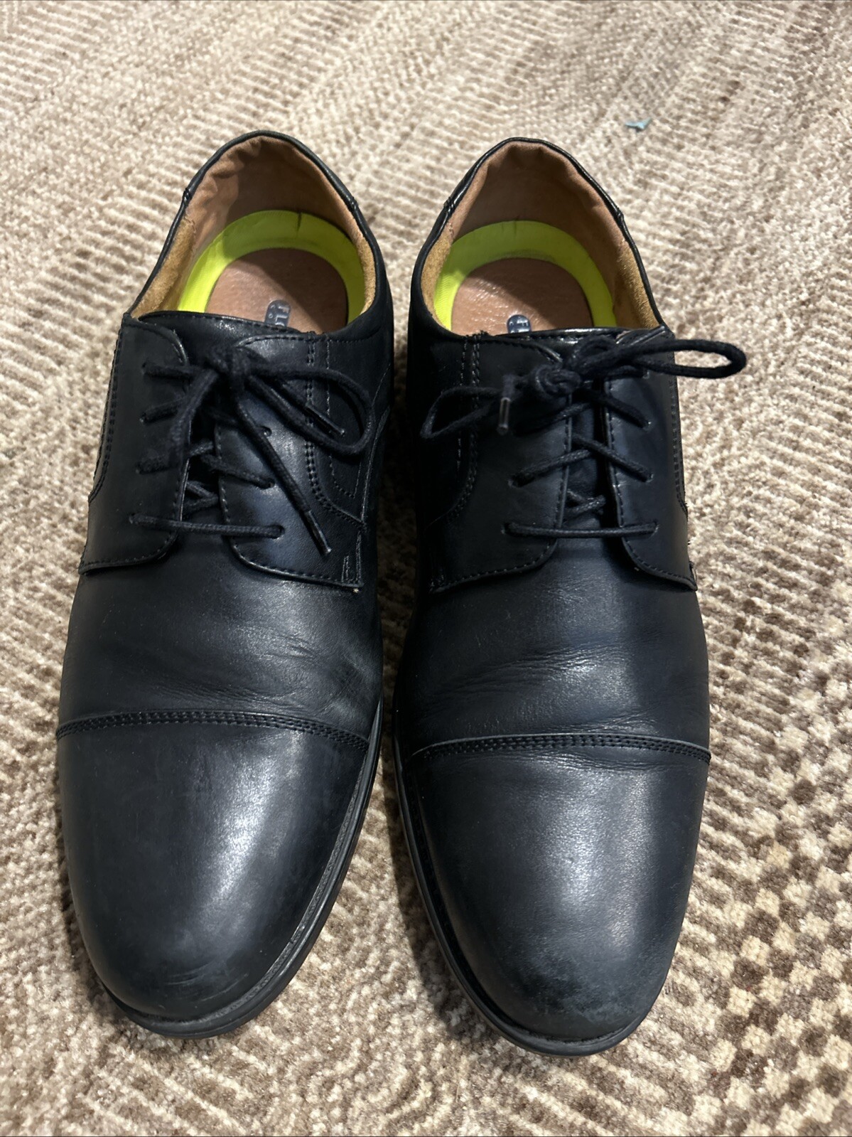 SAOLA Scarpe Oxford Florsheim Comfortech Ortholite nere da uomo 10 5 D 12138 001