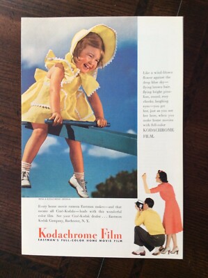 1941 vintage original ad Kodak Kodachrome Full-Color Home  Vintage Kodak Kodachrome film main image 0