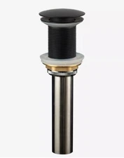Karran USA PU25MB 9”x2-5/8” Pop-Up Drain Assembly W/out Overflow Matte Black