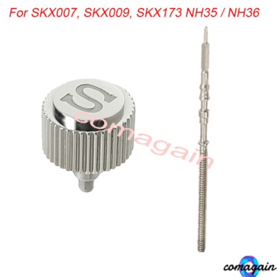 1*For Seiko SKX007 SKX009 Series NH35 NH35A NH36 NH36A Movement Watch Crown&Stem