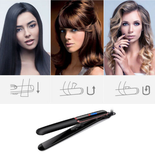 2 in1 Keramik Curl Straight Lockenstab Haarglätter Glätteisen Lockenwickler - Bild 6 von 13