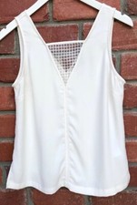 Banana Republic Womens Sz XS Ivory Tank Top Blouse