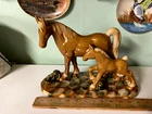 Horse pottery figurine 13" w x 10" Royal Haeger mint cond.