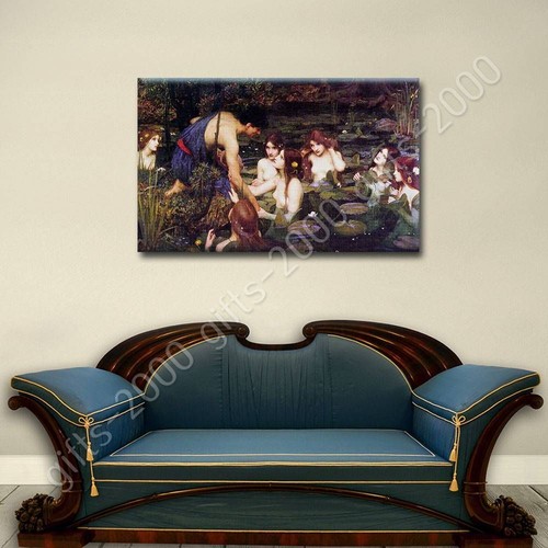 Hylas And The Nymphs by Waterhouse | Ready to Hang Canvas | Wall art picture - Picture 3 of 6
