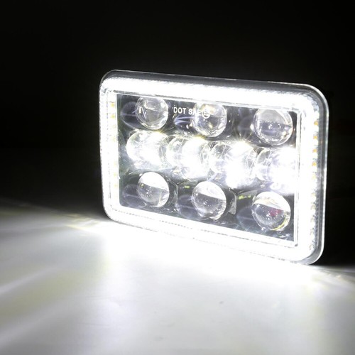 Pair 4x6" LED Headlights Hi/Lo Sealed Beam DRL Signal for Chevrolet S10 1995-97 - Foto 7 di 12