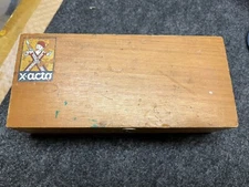 Vintage X-ACTO Hobby Chest Knife Tool Set In Wood Box Blades