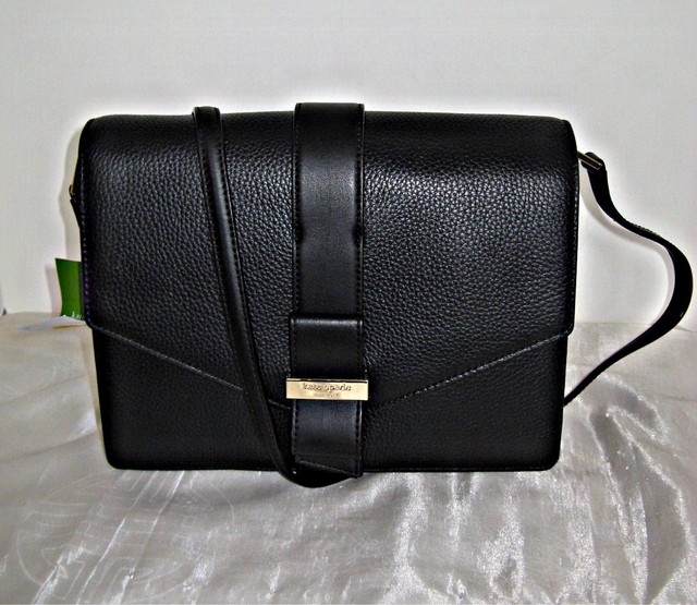 Kate Spade Parchment Drive Josephine Pebbled Leather Shoulder Bag Ebay Kate Spade Josephine Parchment Drive Leather Shoulder Bag Black