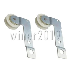 2pcs Dryer Idler Pulley Assembly with Bracket Replacement for W10837240