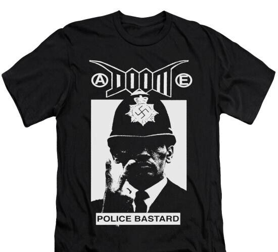 Doom - Police Bastar* T-Shirt, Music Band Indie Rock Punk  Gothic Unisex tee