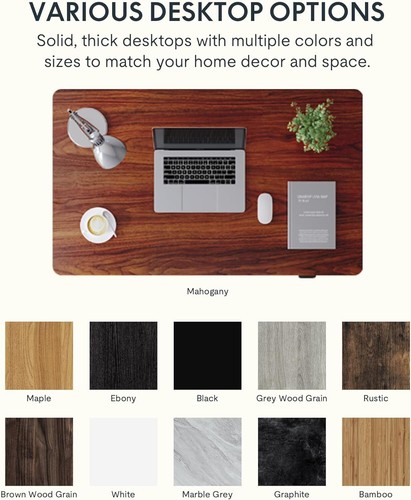 One-Piece Adjustable Desk,Electric Standing Desk with Seamless Desktop - Picture 34 of 70