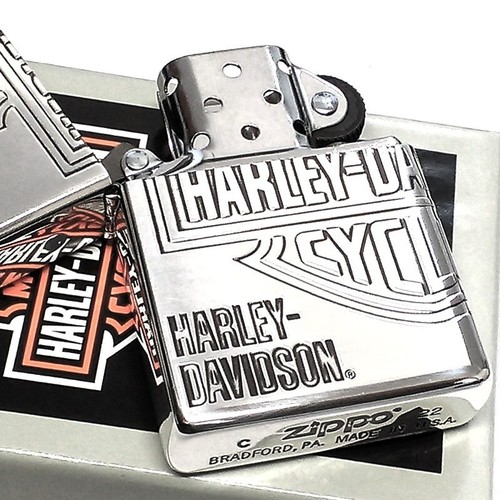 Encendedor de aceite Zippo Harley Davidson HDP-33 latón plateado 4 lados grabado limitado - Imagen 9 de 17