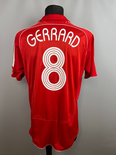 CAMISETA DE FUTBOL DE LOCAL DEL LIVERPOOL 2006 2008 GERRARD ADIDAS PARA HOMBRE TALLA L