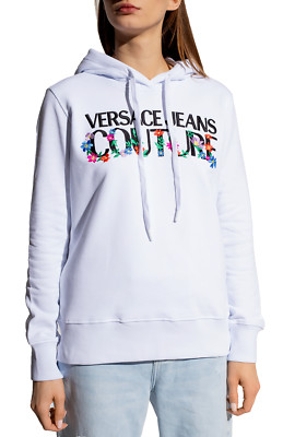 パーカー・フーディ Versace Jeans Couture Floral Patterned Hoodie With Versace Jeans Couture Hoodie Floral Embroidery Hooded