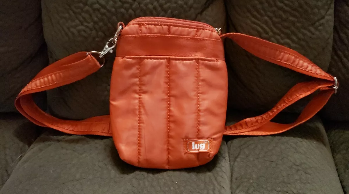 LUG Orange Crossbody Bag. Small