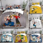 Cosplay Popeye the Sailor 3D Bettbezug Bettwäsche Set Kissenbezug Quilt Single