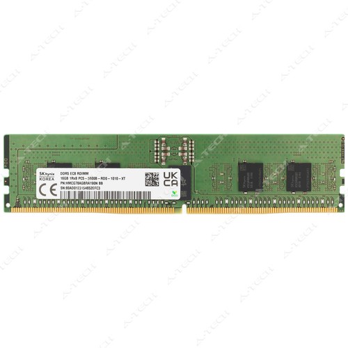 Hynix 16GB 1Rx8 DDR5 5600MHz PC5-44800 EC8 RDIMM Server Memory RAM (HMCG78AGBRA) - Picture 2 of 3