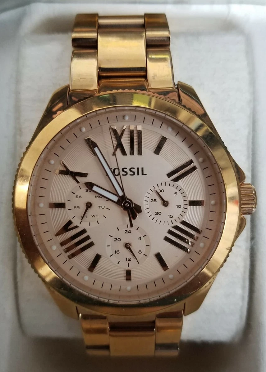 Fossil AM4511 Cecile Rose Gold Dial Rose Gold Multifunction