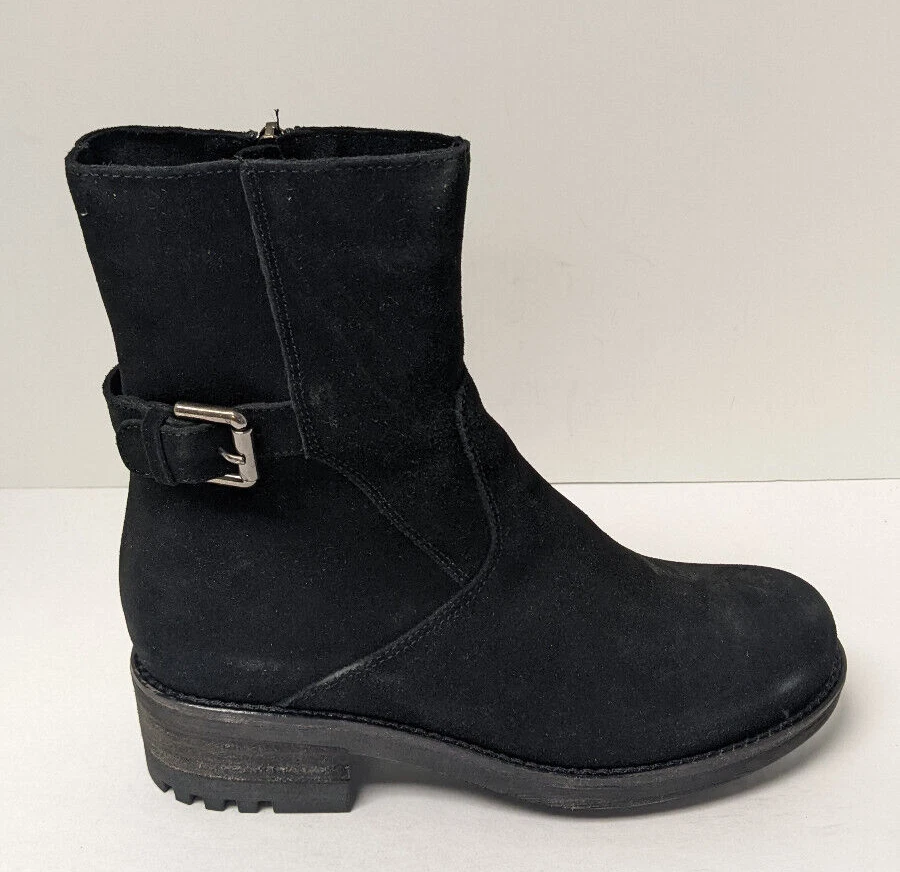 La Canadienne Camilla Ankle Boots Black Suede Women s 6.5 M