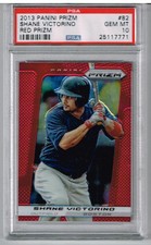 2013 Panini Prizm Shane Victorino Red Prizm PSA 10