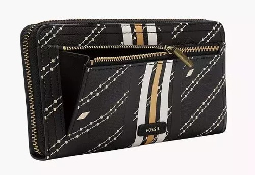 Bolso de mano Fossil Jori RFID con solapa negro para mujer - Imagen 3 de 4