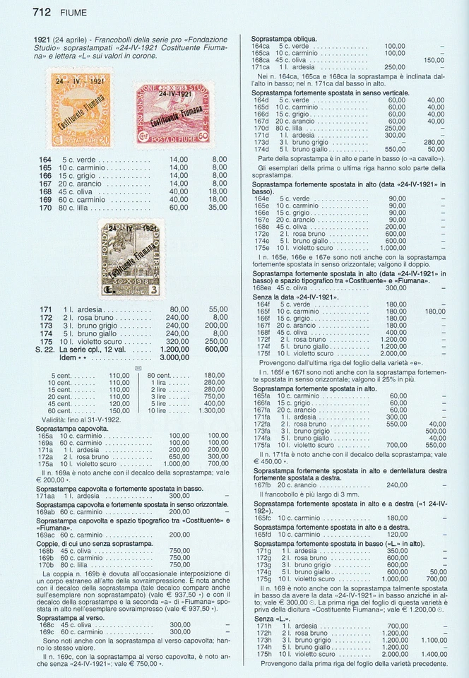 ✔️ FIUME 1921. 3L./3C. SASSONE 173fa+nba SIN PRECIO EN CATÁLOGO - ¡MUY RARO! Foto 4 de 4