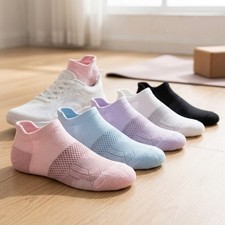 5 Pairs Women's Mesh Breathable Ankle Socks Casual Sports Socks