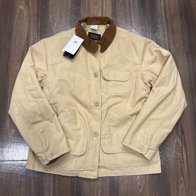 Nike Life Flannel-Lined Barn Coat Sesame FZ0132-252 Size S $350 Retail NWT